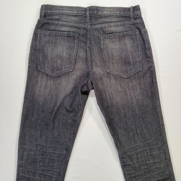 Gap Jeans Mens 32x32 Black Lightweight Denim Slim Fit Straight Classic Normcore - Picture 10 of 16
